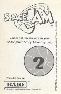 1996 Baio Space Jam Stickers #2 Sticker 2 Back