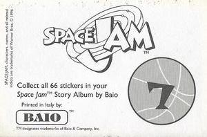 1996 Baio Space Jam Stickers #7 Sticker 7 Back