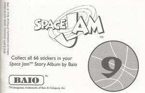 1996 Baio Space Jam Stickers #9 Sticker 9 Back