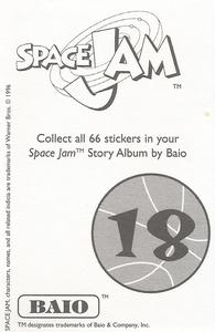 1996 Baio Space Jam Stickers #18 Sticker 18 Back