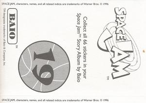 1996 Baio Space Jam Stickers #19 Sticker 19 Back
