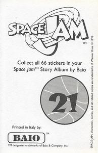 1996 Baio Space Jam Stickers #21 Sticker 21 Back