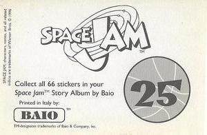 1996 Baio Space Jam Stickers #25 Sticker 25 Back