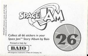 1996 Baio Space Jam Stickers #26 Sticker 26 Back
