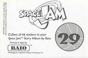 1996 Baio Space Jam Stickers #29 Sticker 29 Back