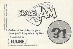 1996 Baio Space Jam Stickers #31 Sticker 31 Back