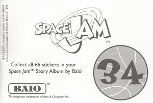 1996 Baio Space Jam Stickers #34 Sticker 34 Back