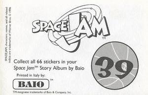 1996 Baio Space Jam Stickers #39 Sticker 39 Back