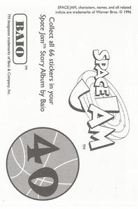 1996 Baio Space Jam Stickers #40 Sticker 40 Back