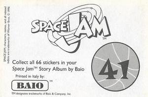 1996 Baio Space Jam Stickers #41 Sticker 41 Back