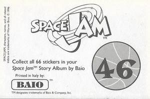 1996 Baio Space Jam Stickers #46 Sticker 46 Back