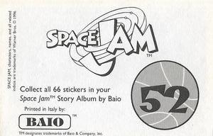 1996 Baio Space Jam Stickers #52 Sticker 52 Back