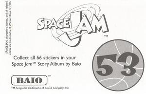 1996 Baio Space Jam Stickers #53 Sticker 53 Back
