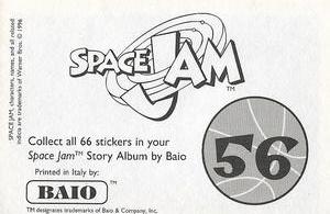 1996 Baio Space Jam Stickers #56 Sticker 56 Back