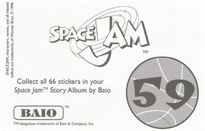 1996 Baio Space Jam Stickers #59 Sticker 59 Back