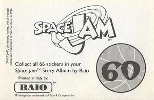 1996 Baio Space Jam Stickers #60 Sticker 60 Back