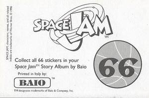 1996 Baio Space Jam Stickers #66 Sticker 66 Back