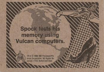 1987 FTCC Star Trek IV: The Voyage Home #16 Spock tests his memory using Vulcan computers. Back