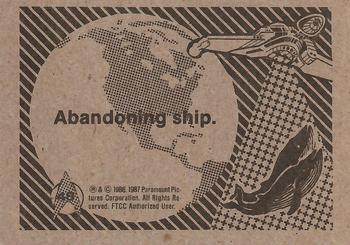 1987 FTCC Star Trek IV: The Voyage Home #48 Abandoning ship. Back