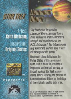 1993 SkyBox Star Trek Master Series - Prototypes #NNO Lieutenant Uhura Back