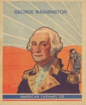 1930 American Caramel American Historical Characters (R14) #1 George Washington Front
