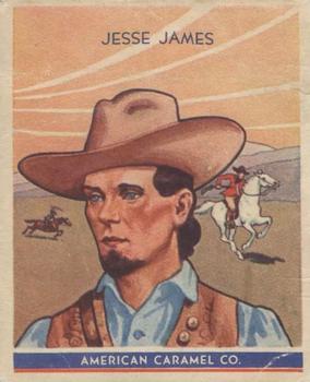 1930 American Caramel American Historical Characters (R14) #1 Jesse James Front