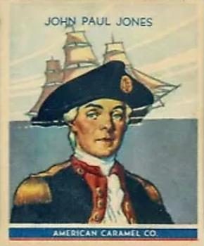 1930 American Caramel American Historical Characters (R14) #1 John Paul Jones Front