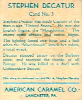 1930 American Caramel American Historical Characters (R14) #3 Fight Between 