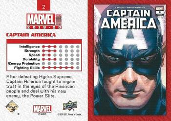 2019-20 Upper Deck Marvel Annual - Fractal #2 Captain America Back