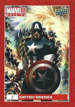 2019-20 Upper Deck Marvel Annual - Fractal #2 Captain America Front