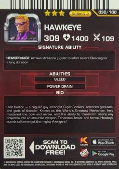 2020 Contest of Champions Series 2 #030 Hawkeye Back