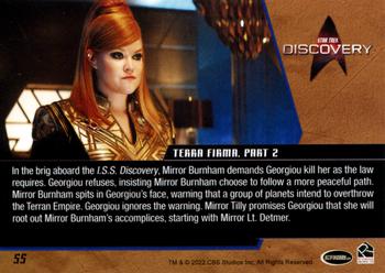 2022 Rittenhouse Star Trek: Discovery Season Three #55 Terra Firma, Part 2 Back
