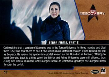 2022 Rittenhouse Star Trek: Discovery Season Three #59 Terra Firma, Part 2 Back