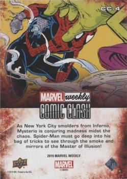 2019 Upper Deck Marvel Weekly - Comic Clash #CC-4 Spider-Man vs. Mysterio Back