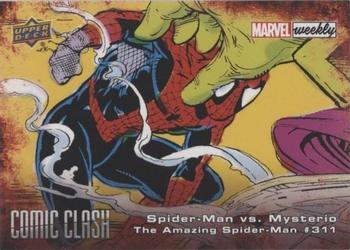 2019 Upper Deck Marvel Weekly - Comic Clash #CC-4 Spider-Man vs. Mysterio Front
