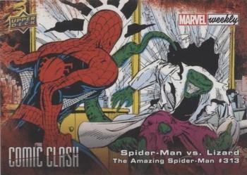 2019 Upper Deck Marvel Weekly - Comic Clash #CC-5 Spider-Man vs. Lizard Front