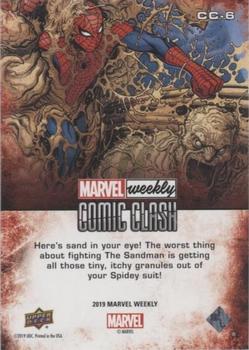 2019 Upper Deck Marvel Weekly - Comic Clash #CC-6 Spider-Man vs. Sandman Back