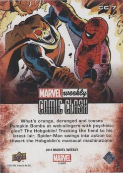 2019 Upper Deck Marvel Weekly - Comic Clash #CC-7 Spider-Man vs. Hobgoblin Back