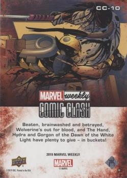2019 Upper Deck Marvel Weekly - Comic Clash #CC-10 Wolverine vs. Gorgon Back