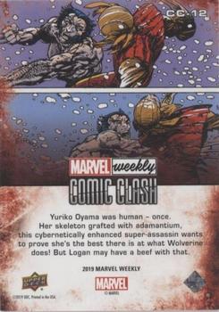 2019 Upper Deck Marvel Weekly - Comic Clash #CC-12 Wolverine vs. Lady Deathstrike Back