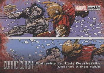 2019 Upper Deck Marvel Weekly - Comic Clash #CC-12 Wolverine vs. Lady Deathstrike Front