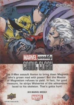 2019 Upper Deck Marvel Weekly - Comic Clash #CC-14 Wolverine vs. Magneto Back