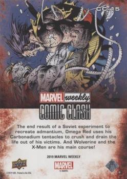 2019 Upper Deck Marvel Weekly - Comic Clash #CC-15 Wolverine vs. Omega Red Back