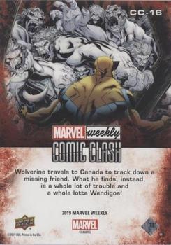 2019 Upper Deck Marvel Weekly - Comic Clash #CC-16 Wolverine vs. Wendigo Back