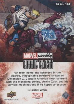 2019 Upper Deck Marvel Weekly - Comic Clash #CC-18 Captain America vs. Arnim Zola Back