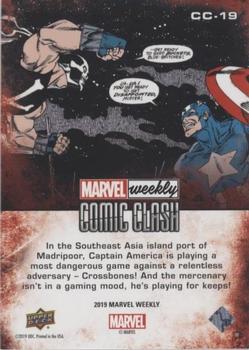 2019 Upper Deck Marvel Weekly - Comic Clash #CC-19 Captain America vs. Crossbones Back