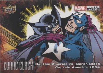 2019 Upper Deck Marvel Weekly - Comic Clash #CC-23 Captain America vs. Baron Blood Front