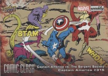 2019 Upper Deck Marvel Weekly - Comic Clash #CC-24 Captain America vs. The Serpent Society Front