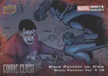 2019 Upper Deck Marvel Weekly - Comic Clash #CC-26 Black Panther vs. Klaw Front