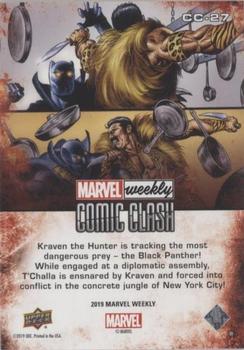 2019 Upper Deck Marvel Weekly - Comic Clash #CC-27 Black Panther vs. Kraven The Hunter Back